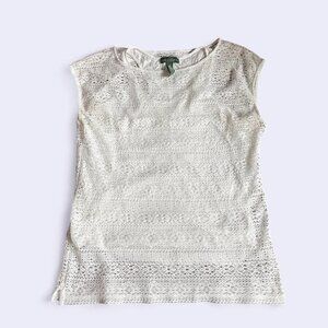 Ralph Lauren Crochet Knit Tank (M)